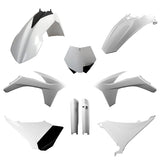 POLISPORT PLASTIC KIT COMP KTM White - Driven Powersports
