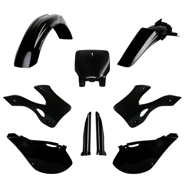 Polisport MX Complete Kit For Kawasaki KX125 Black - Driven Powersports