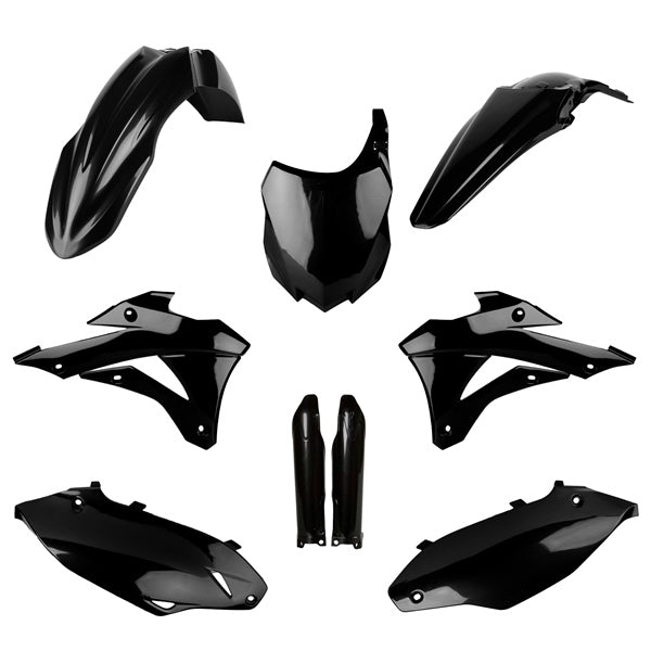 POLISPORT PLASTIC KIT COMP KAWA Black - Driven Powersports
