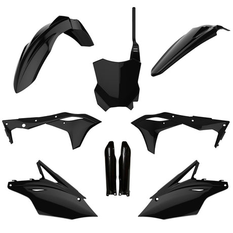 POLISPORT PLASTIC KIT COMP KAWA Black - Driven Powersports