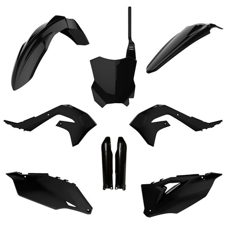 POLISPORT PLASTIC KIT COMP KAWA Black - Driven Powersports