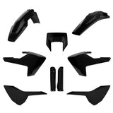 POLISPORT PLASTIC KIT COMP HUSQV Black - Driven Powersports