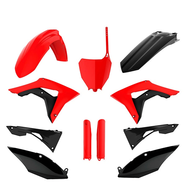 Polisport MX Complete Kit For Honda CRF250R/CRF450R Red Black - Driven Powersports