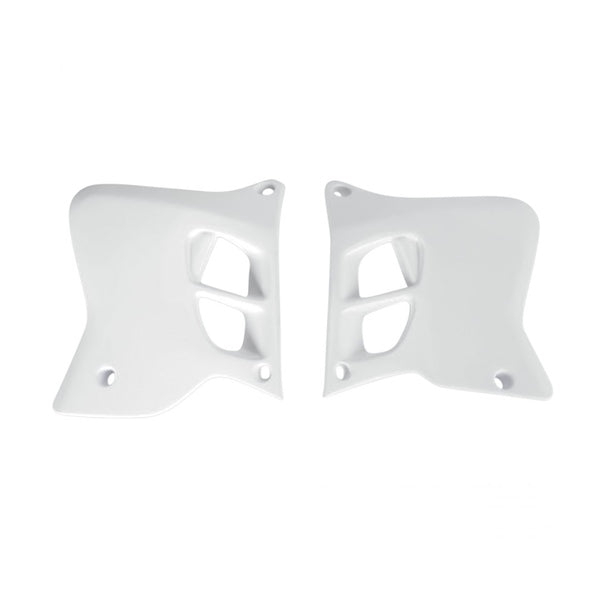 POLISPORT WHITE RADIATOR SCOOPS YAMAHA YZ125/250 (93-95) (8497700001) - Driven Powersports