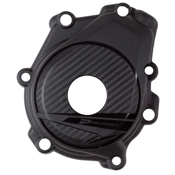 POLISPORT IGNITION COVER PROTECTOR - HUSQ/KTM (BLACK) (8499200001) - Driven Powersports