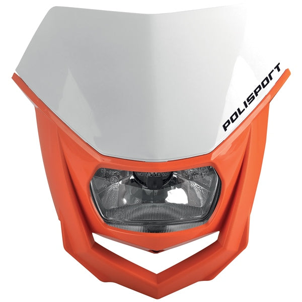 POLISPORT HALO HEADLIGHT White/Orange - Driven Powersports