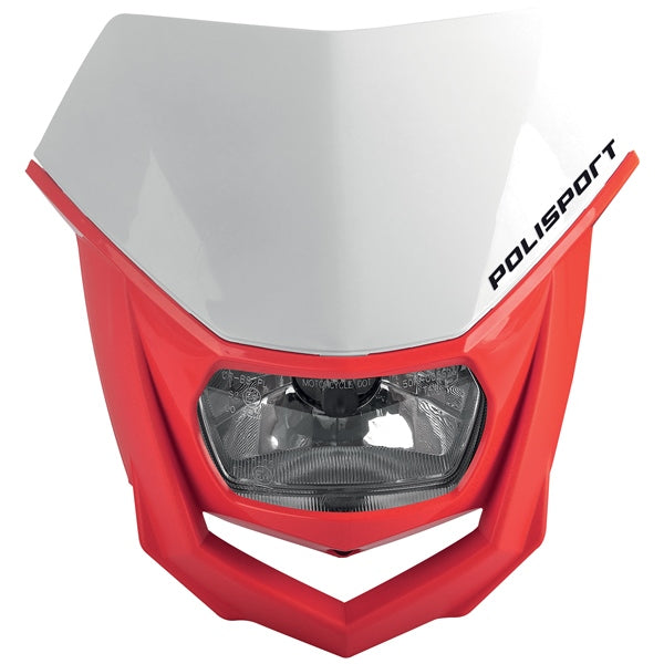 POLISPORT HALO HEADLIGHT White/Red - Driven Powersports