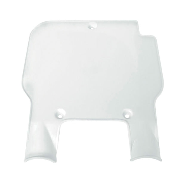 POLISPORT WHITE NUMBER PLATE KX125/250 (92-95) (8672800002) - Driven Powersports