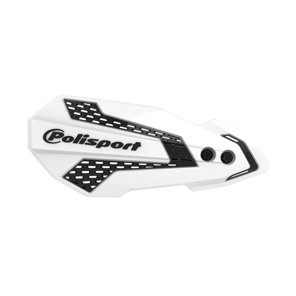 Polisport MX Flow FWA Handguards For Gas Gas / Husqvarna White/Black - Driven Powersports