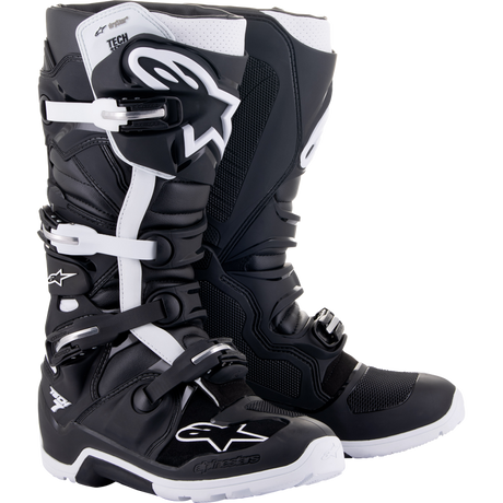 ALPINESTARS BOOT T7 END DS Black/White Front - Driven Powersports