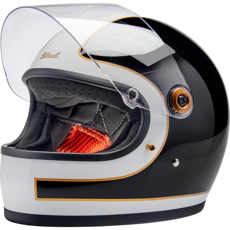 BILTWELL HELMET GRINGO S White/Black Front - Driven Powersports