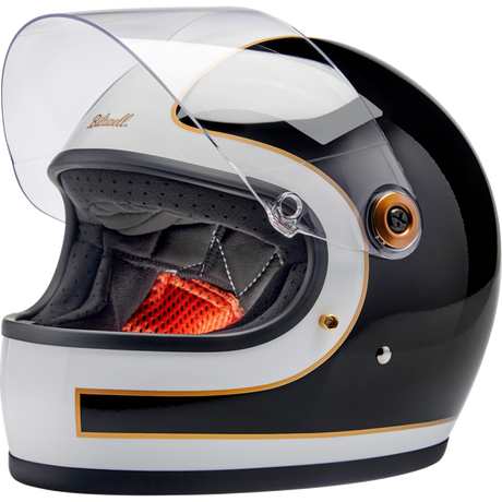 BILTWELL HELMET GRINGO S White/Black Front - Driven Powersports