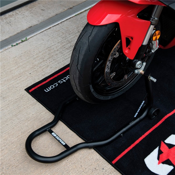 Oxford Big Black Moto Stand with Lifter Black - Driven Powersports