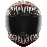 ICON HELMET DOMN GRAND MAW Gray Front - Driven Powersports