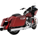 RINEHART RACING 95-16 FL MOTOPRO45 MUFFLERS TRAD Chrome/Black Application Shot - Driven Powersports