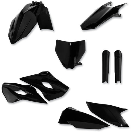 ACERBIS PLASTIC KIT HUSKY MX Black 16 Other - Driven Powersports