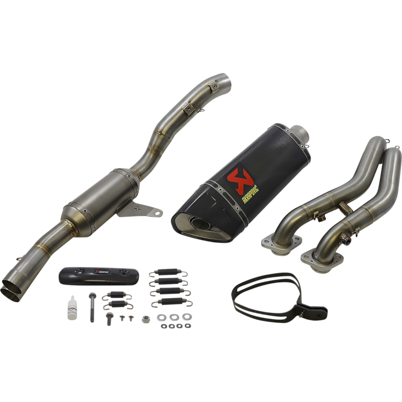 AKRAPOVIC RS 660 EXHAUST RACE SS/CF Front - Driven Powersports
