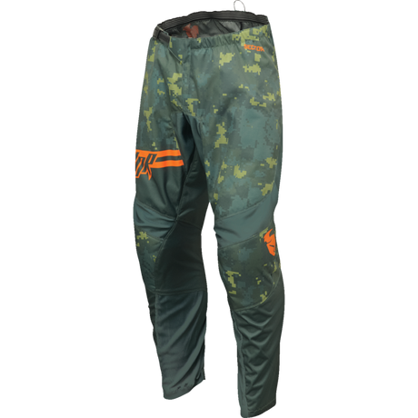 THOR PANT SCTR DIGI Green/Camo Front - Driven Powersports