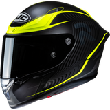 HJC RPHA 1 LOVIS Semi Flat Black/Hi-Viz Yellow Front - Driven Powersports