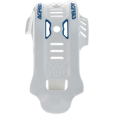 ACERBIS SKID PLATE HUS White 20/Blue Front - Driven Powersports