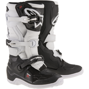 ALPINESTARS BOOT TECH7S Black/White 3/4 Front - Driven Powersports