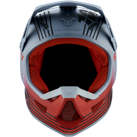 100% STATUS HELMET Caltec Grey Front - Driven Powersports