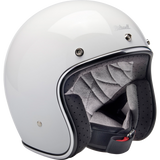 BILTWELL HELMET BONANZA Gloss White Front - Driven Powersports