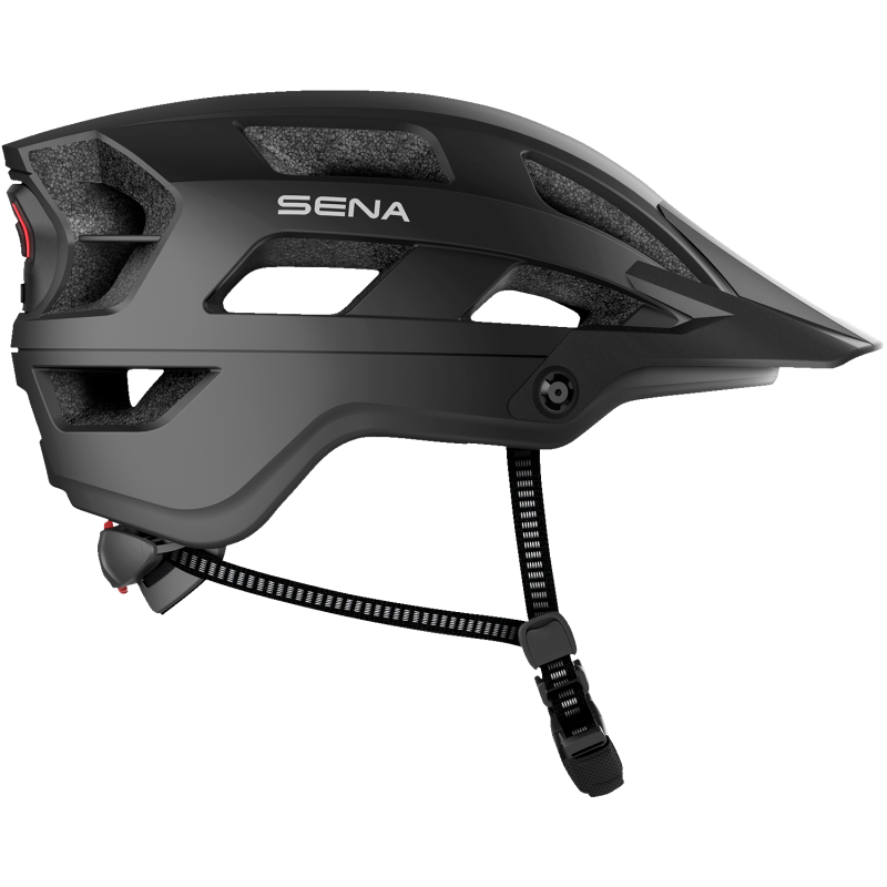 SENA M1 EVO SENA MTB HELMET Matte Black Right Side - Driven Powersports