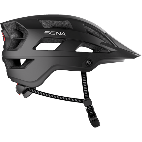 SENA M1 EVO SENA MTB HELMET Matte Black Right Side - Driven Powersports