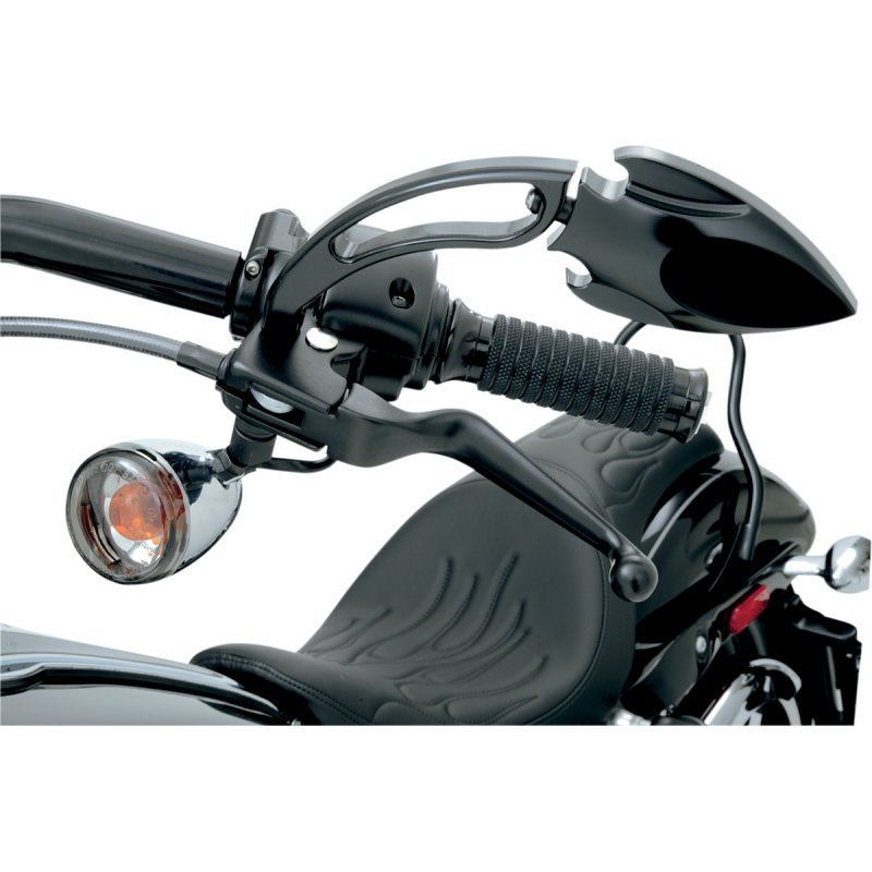DRAG SPECIALTIES 96-17 B/T LEVER SET Black Application Shot - Driven Powersports