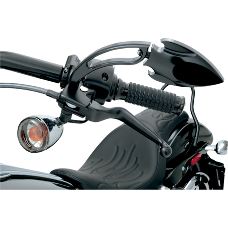 DRAG SPECIALTIES 96-17 B/T LEVER SET Black Application Shot - Driven Powersports
