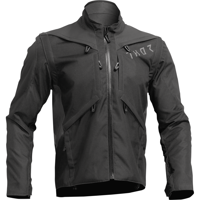 THOR JACKET TERRAIN Black/Charcoal Front - Driven Powersports