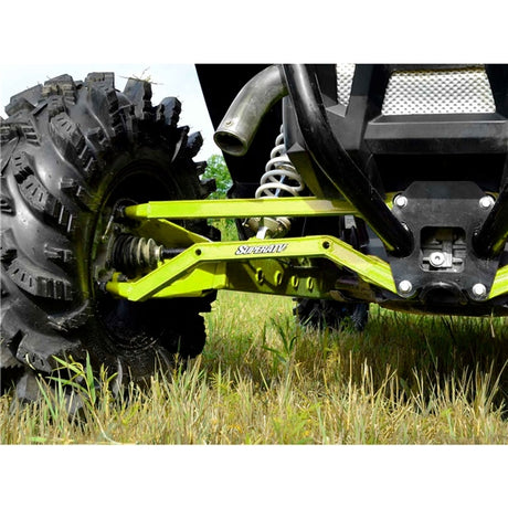 SuperATV High Clearance Boxed Radius Arms For Polaris RZR '14-'23 Lime - Driven Powersports