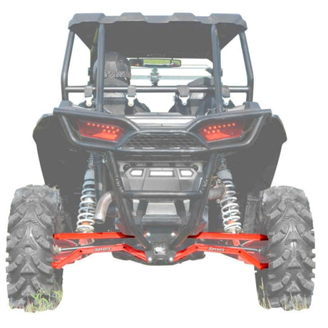 SuperATV High Clearance Boxed Radius Arms For Polaris RZR '14-'23 Black - Driven Powersports