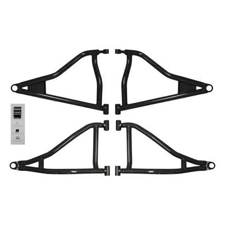 SuperATV High Clearance A-Arm For Polaris RZR XP '14-'23 Black - Driven Powersports