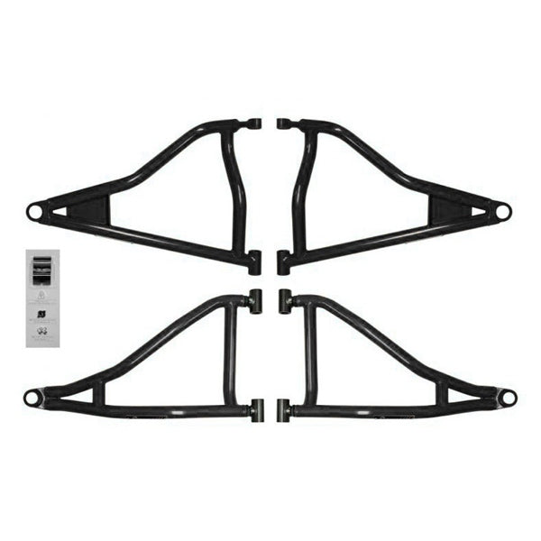 SuperATV High Clearance A-Arm For Polaris RZR XP '14-'23 Black - Driven Powersports