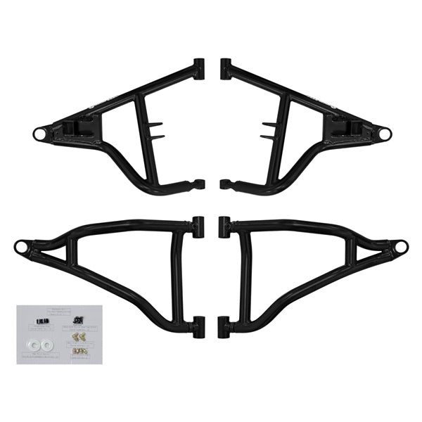 SuperATV High Clearance A-Arm For Polaris '16-'26 Black - Driven Powersports