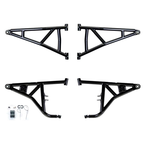SuperATV High Clearance A-Arm For Polaris RZR XP '14-'23 Black - Driven Powersports