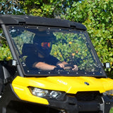 SuperATV Flip up Windshield For Can-Am Defender '16-'26 Clear - Driven Powersports