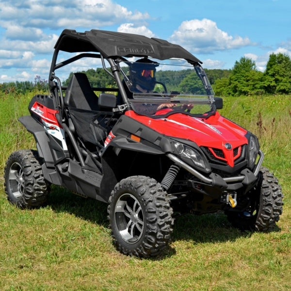 SuperATV Flip up Windshield For CFMOTO Zforce '14-'22 Clear - Driven Powersports