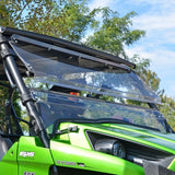 SuperATV Flip up Windshield For Kawasaki '12-'15 Clear - Driven Powersports