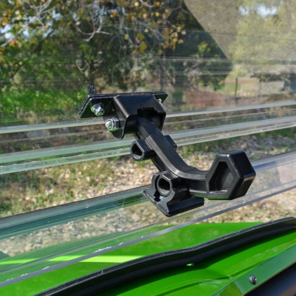 SuperATV Flip up Windshield For Kawasaki '12-'15 Clear - Driven Powersports