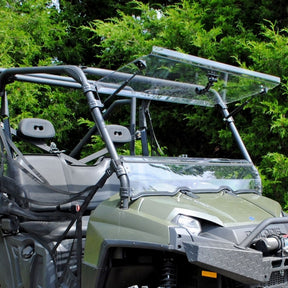 SuperATV Flip up Windshield For Polaris Ranger '10-'25 Clear - Driven Powersports