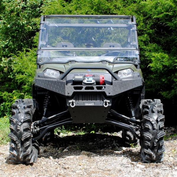 SuperATV Flip up Windshield For Polaris Ranger '10-'25 Clear - Driven Powersports