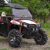 SuperATV Flip up Windshield For Polaris RZR '08-'21 Clear - Driven Powersports
