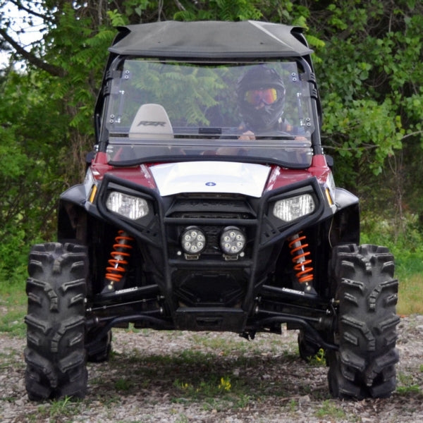 SuperATV Flip up Windshield For Polaris RZR '08-'21 Clear - Driven Powersports