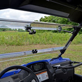 SuperATV Flip up Windshield For Yamaha Wolverine 700 '16-'18 Clear - Driven Powersports