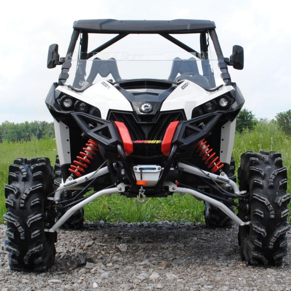 SuperATV Half Windshield For Can-Am Maverick '13-'18 Clear - Driven Powersports