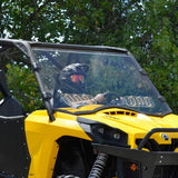 SuperATV Vented Full Windshield For Can-Am Commander '11-'20 Clear - Driven Powersports
