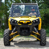 SuperATV Vented Full Windshield For Can-Am Commander '11-'20 Clear - Driven Powersports